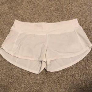 lululemon Speed Up Short 2.5” - White